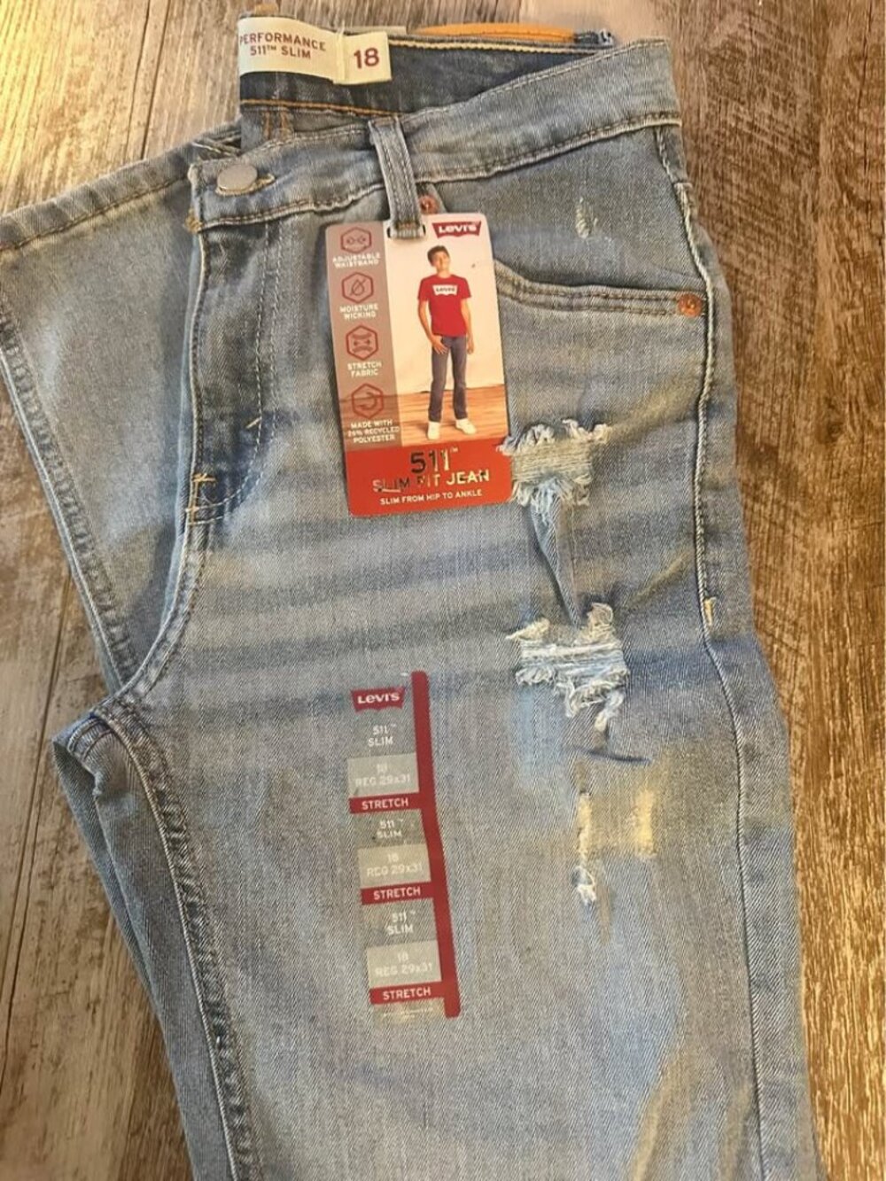 Levi's 511 Slim Fit Jeans Size 18